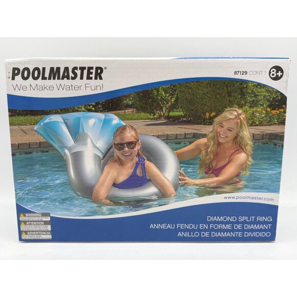 Poolmaster Diamond Split Ring Pool Float 35 Inch Diameter Tube-Style Design For - Picture 2 of 5